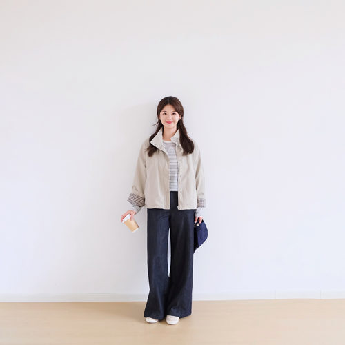 REST HEART 2026秋季新品 立领纹理感宽松拉链夹克
