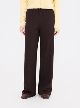 REST HEART 2025冬季新品 高腰松紧抽绳阔腿裤