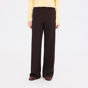 REST HEART 2025冬季新品 高腰松紧抽绳阔腿裤