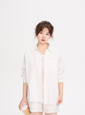 REST HEART 2025春夏新品 舒适透气苎麻衬衫短裤套装