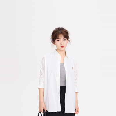 REST HEART 2025春夏新品 小翻领百搭白衬衫上衣女