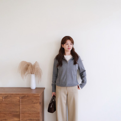 REST HEART 2026秋冬新品 连帽拉链慵懒感针织开衫
