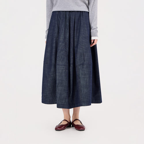 REST HEART 2026春季新品 高腰松紧花苞半裙