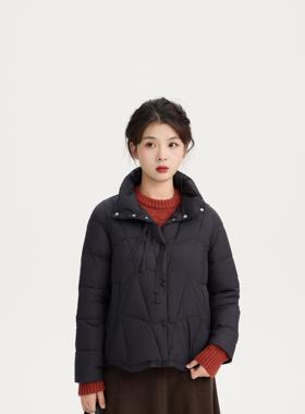 REST HEART 2024秋冬新品 小翻领轻薄型短款羽绒服