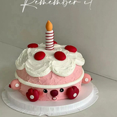 小红书ins可爱简约loopy小海狸生日蛋糕装 饰软胶蜡烛小脚造型插件