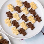 可爱小熊兔子纸杯蛋糕装 饰饼干造型甜品冰淇淋木糠杯烘焙插件可食