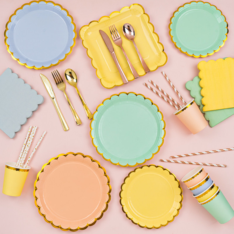 一次性生日布置装饰派对用品纸盘纸杯套装婚礼甜品摆盘蛋糕纸盘子,节庆用品/礼品,节日装扮用品,淘宝优惠券,粉丝福利购,淘宝优惠卷
