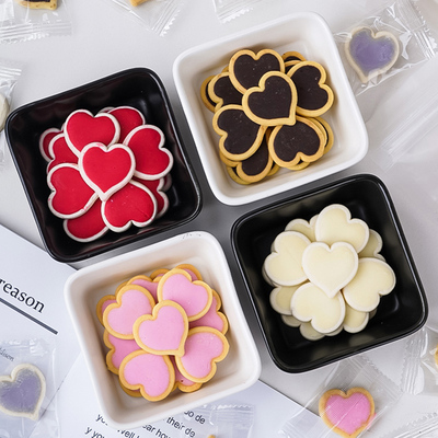 彩色星星爱心饼干蛋糕装饰