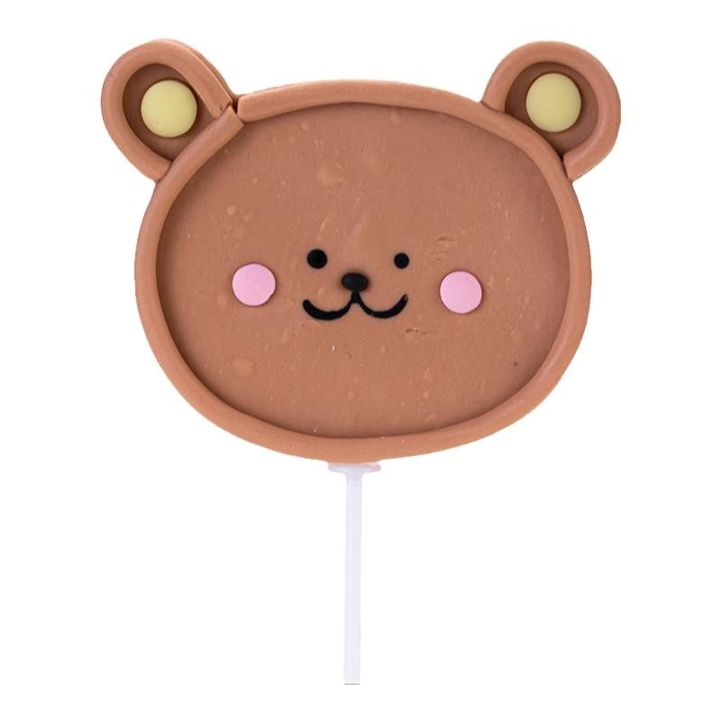 儿童生日派对蛋糕装饰软陶棕色小熊头插牌摆件插件甜品台烘焙用品,节庆用品/礼品,节日装扮用品,淘宝优惠券,粉丝福利购,淘宝优惠卷