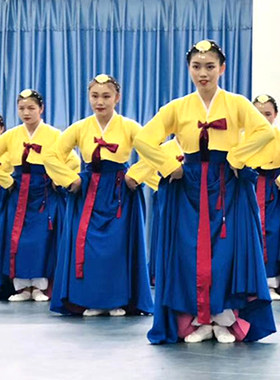 女款朝鲜族大裙摆舞台演出服定制