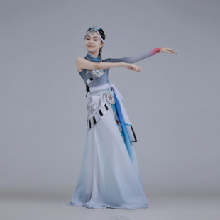 藏族剧目《天浴》舞蹈演出服装女定制服装民族风艺考比赛舞蹈服饰