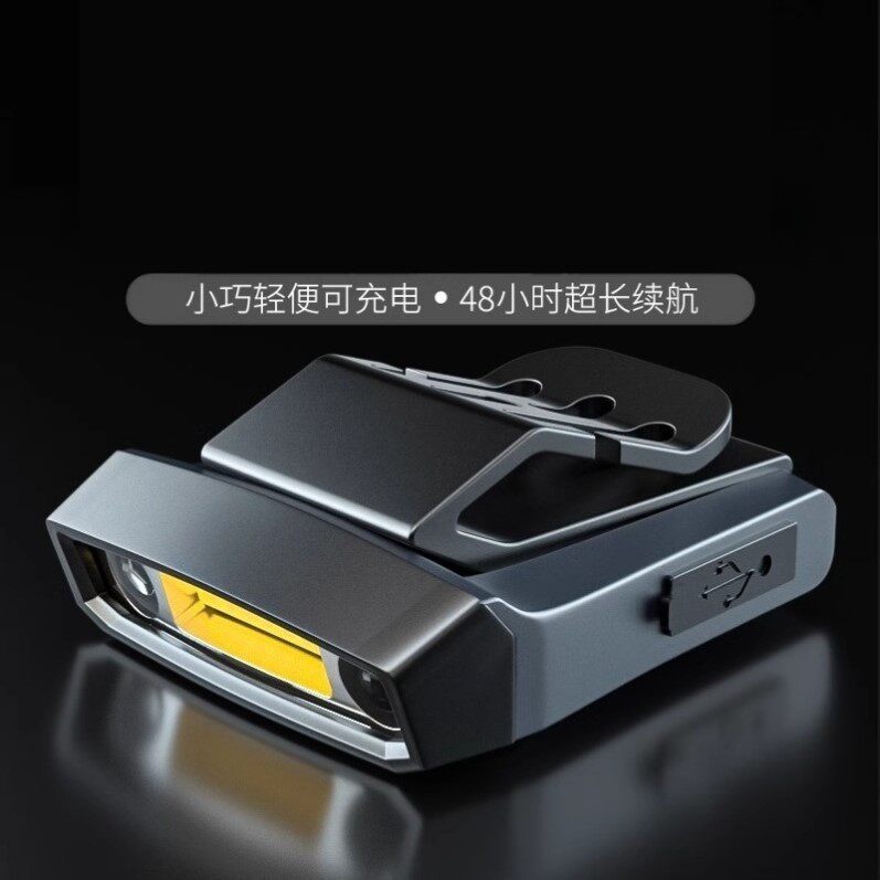 头灯钓鱼专用感应帽夹灯强光超亮充电头戴夹式超长续航夜钓灯