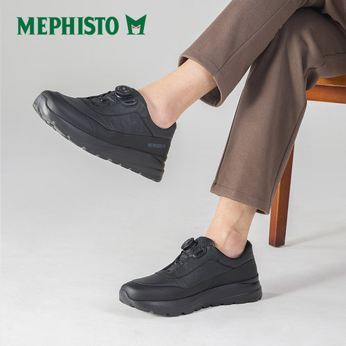MEPHISTO/马飞仕图全新系列免系鞋带轻便软旋钮运动休闲鞋 CLOVIS