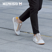 系带耐磨休闲鞋 MEPHISTO 马飞仕图男真皮复古板鞋 HARRISON