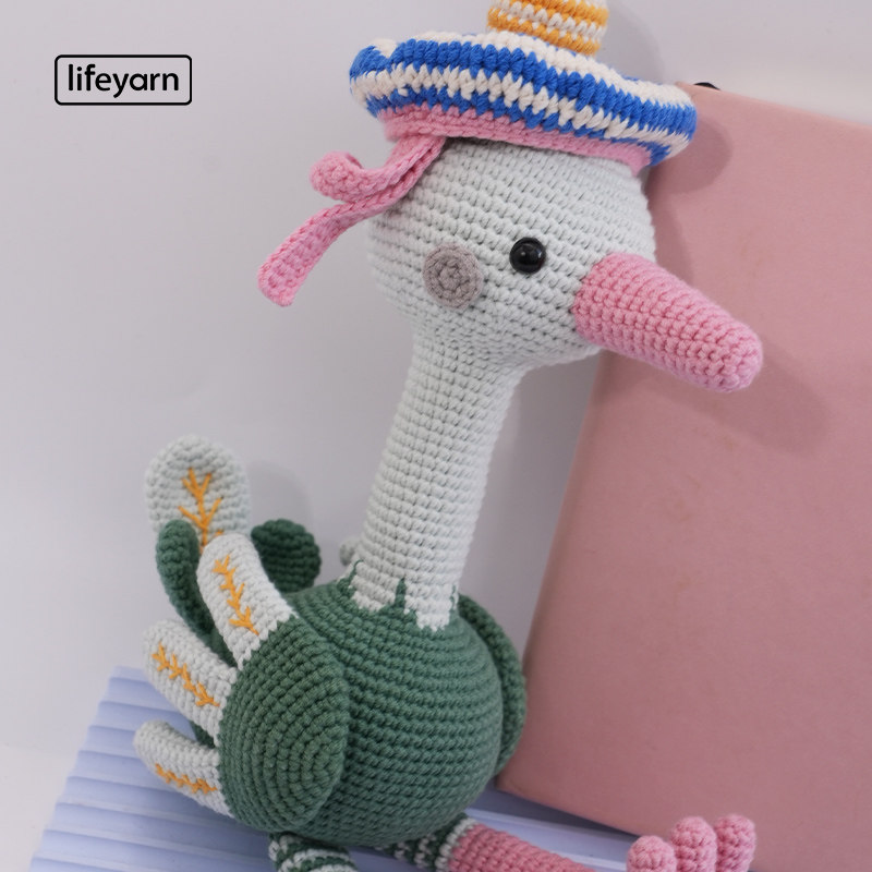lifeyarn可可玩偶鸵鸟手工钩针编织DIY毛线棉线材料包网红,服饰配件/皮带/帽子/围巾,毛线,淘宝优惠券,粉丝福利购,淘宝优惠卷