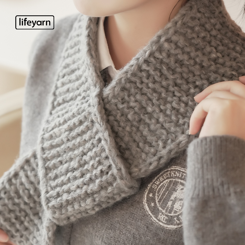 lifeyarn粗毛线织围巾材料包