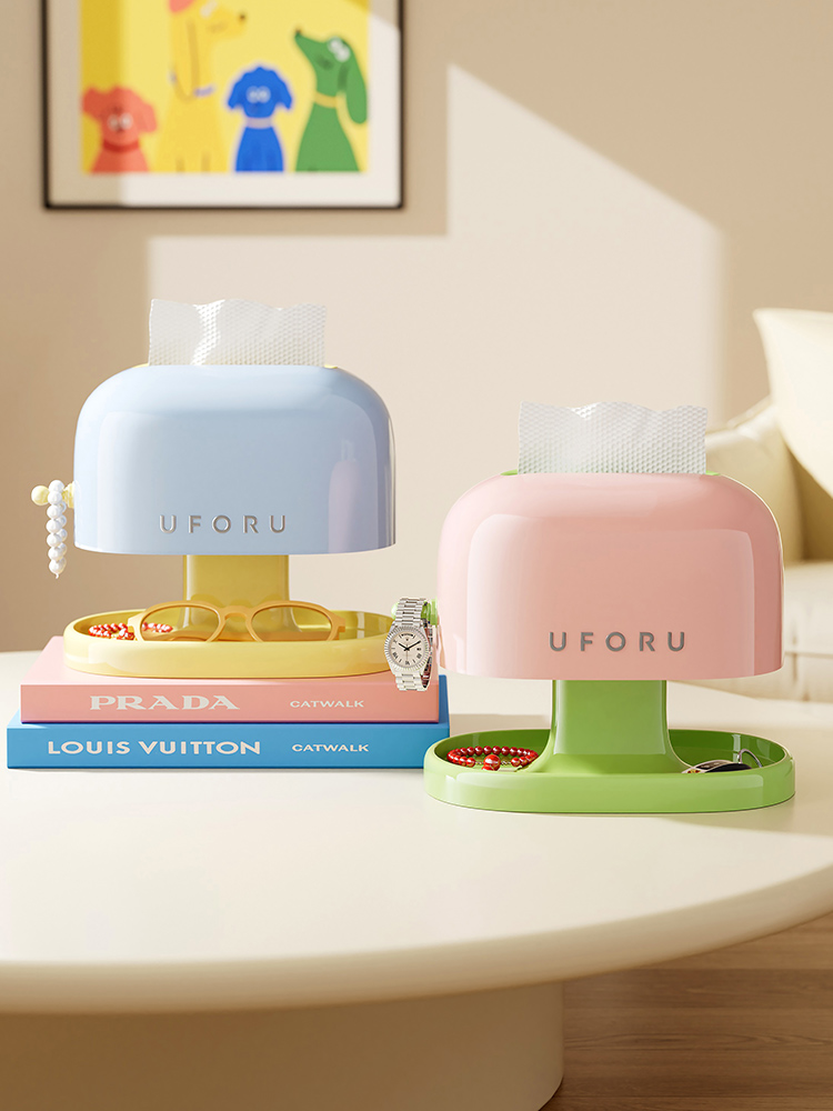 纸巾盒多功能床头柜储物柜卧室客厅家庭咖啡桌餐桌面巾纸创意纸巾