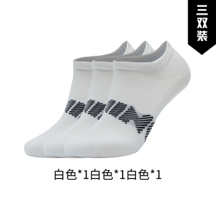 AWST113 Lining 李宁正品 夏季 男女运动生活系列抗菌透气短袜3双装