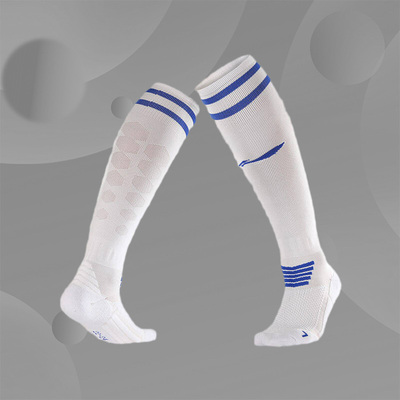 李宁加厚吸汗足球袜男儿童过膝