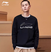 休闲宽松套头卫衣AWDS395 男子运动舒适时尚 李宁正品 新款
