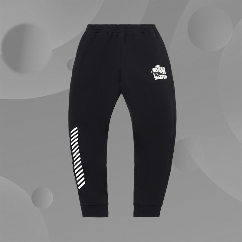 李宁新品星球大战联名系列男子秋冬季收口加绒卫裤AKLQA65