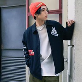 滑板系列运动防风休闲棉夹克外套 男子春季 AJMS017 正品 李宁