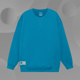 圆领套头卫衣AWDR863 多色彩系列男女同款 李宁正品 运动生活经典