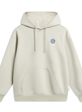 Lining/李宁正品冬季男女中国文化系列宽松套头连帽卫衣AWDT899