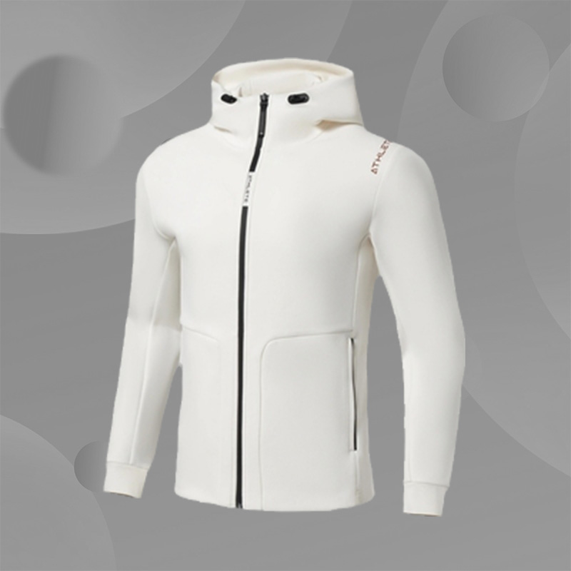 李宁正品春秋新品健身系列男子立体裁剪开衫休闲连帽卫衣AWDS093