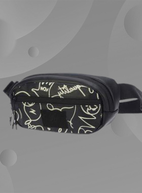 李宁韦德艺术家DFT联名单肩包男女同款户外跑步斜跨运动包ABDR550