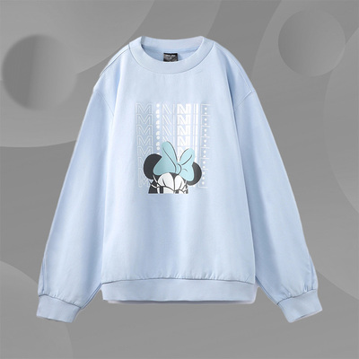 李宁卫衣女士秋季款休闲套头圆领宽松运动长袖AWDR330