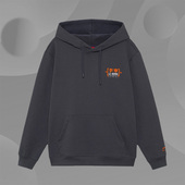 中国李宁优质面料洋气简约印花图案男女同款 套头连帽卫衣AWDS245