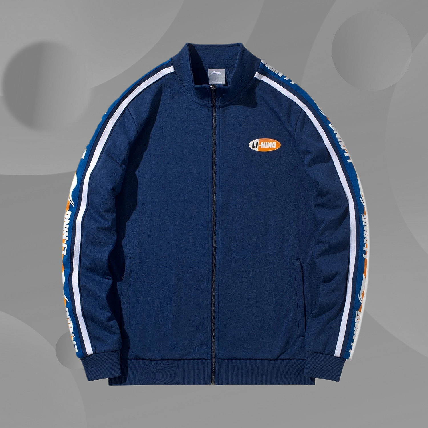 李宁卫衣男女同款新款开衫长袖立领春季针织运动服AWDQ368