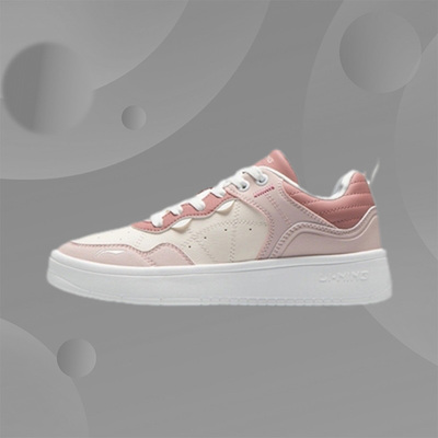 李宁板鞋女鞋夏季新款休闲鞋滑板鞋小白鞋女士运动鞋AGCR316