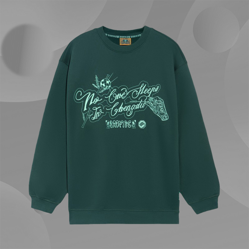 李宁正品新款反伍BADFIVE少不入川男女同款宽松套头卫衣AWDRH65