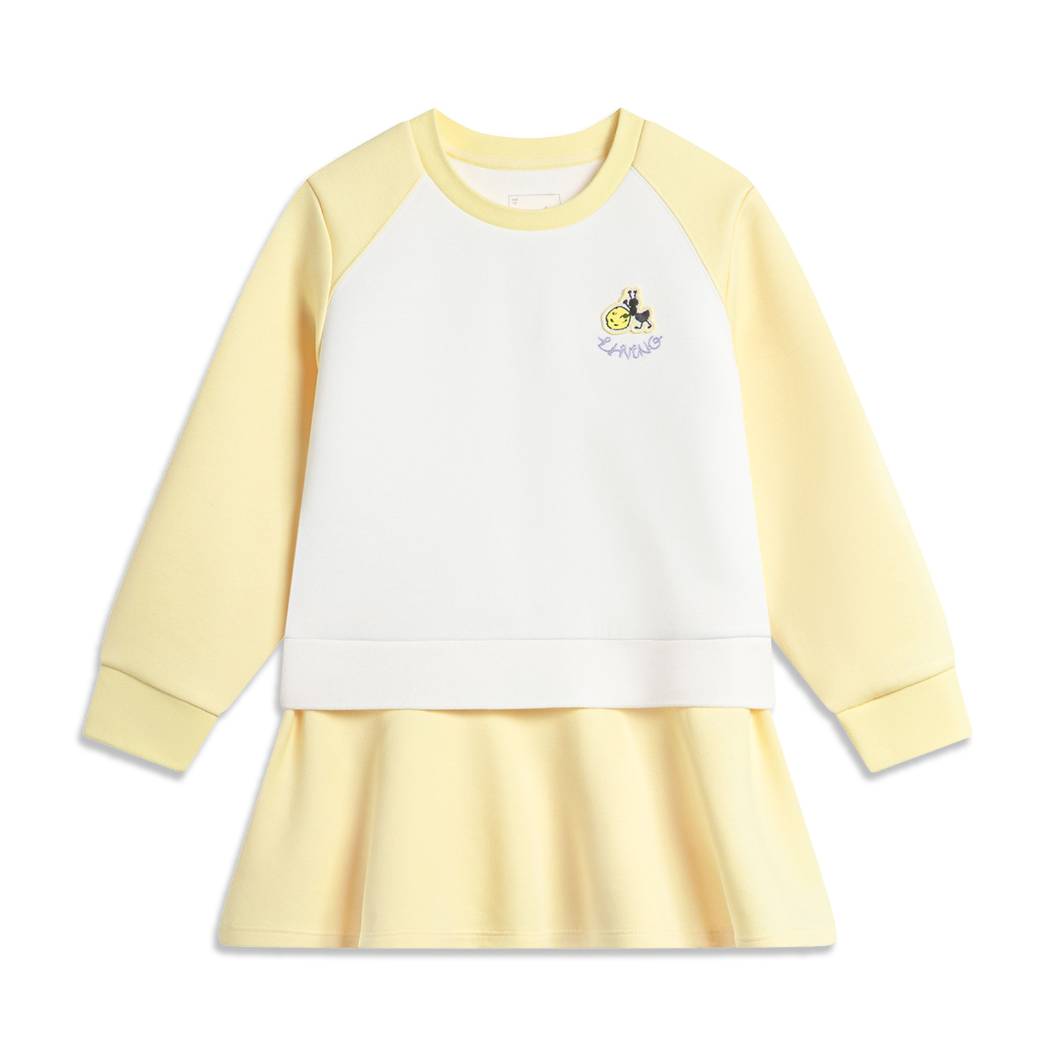 李宁正品女小童针织连衣裙