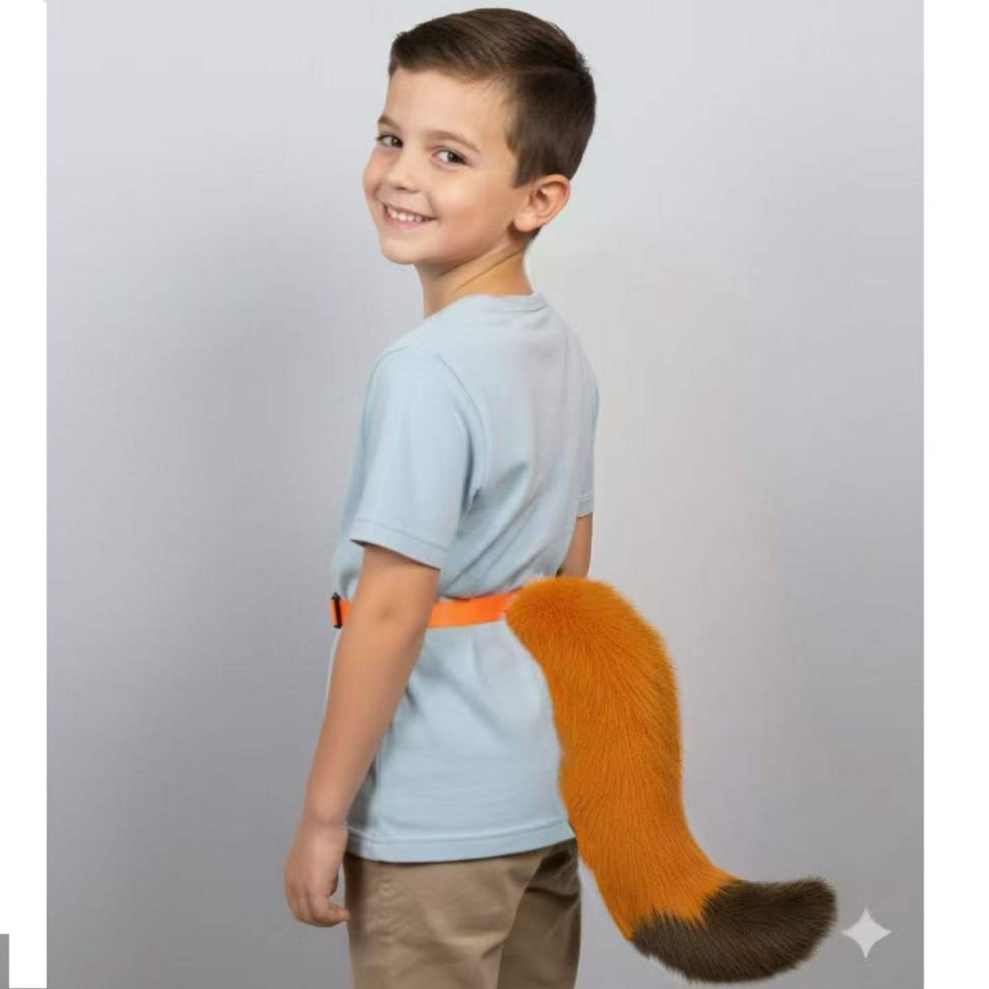 狐狸尾巴儿童腰带款式