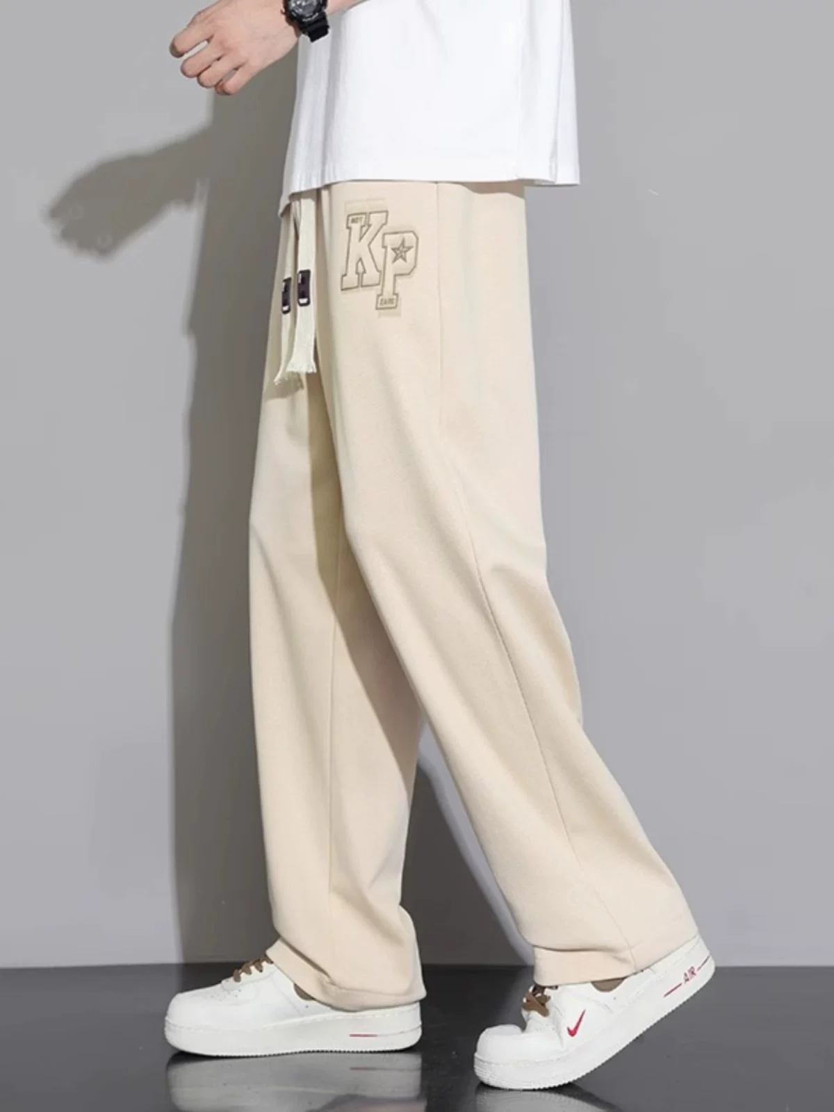Спортивные летние casual брюки, свободный прямой крой