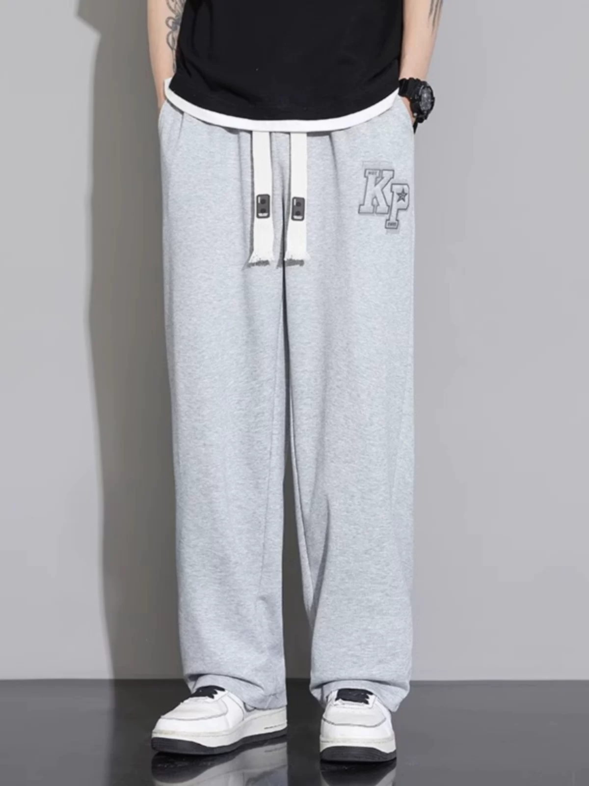 Спортивные летние casual брюки, свободный прямой крой