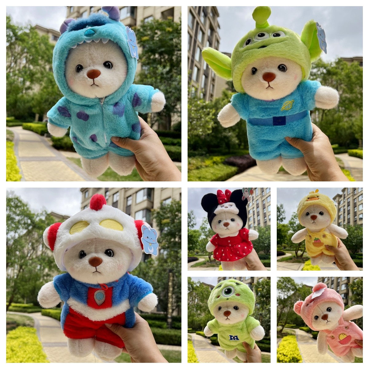 穿衣变装可爱小熊玩偶公仔毛绒女毛绒/玩偶/公仔/布