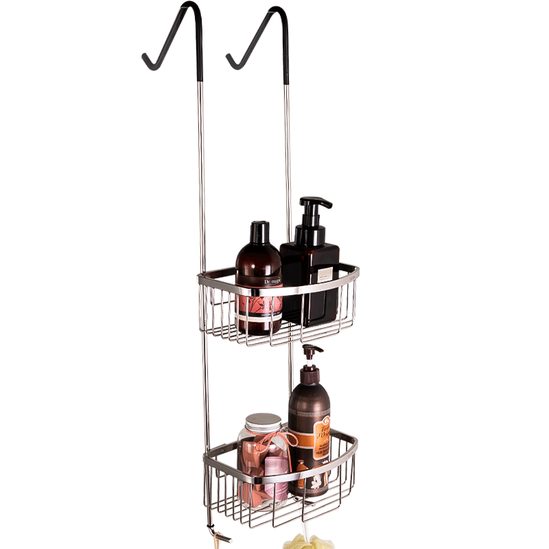 淋浴房置物架浴室挂篮304不锈钢