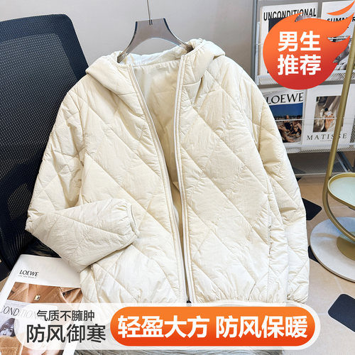 羽绒棉服外套男学生大码连帽夹克