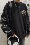 2025春季刺绣印花港风情侣学生卫衣外套男VE010-P6078，女装短外套，星座912-1（原星座914-5）
