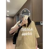 2025夏季女士学生t恤宽松短袖水洗印花短袖男XS005-P3558，男装T恤，星座912-1（原星座914-5）