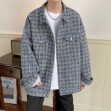 2025秋季新款港风宽松版型高级小香风夹克外套男JK535-P80108，男装夹克，星座912-1（原星座914-5）
