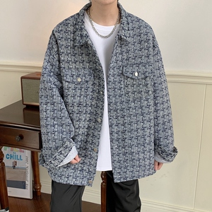 2025秋季新款港风宽松版型高级小香风夹克外套男JK535-P80108图片