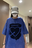 2025夏季男士宽松潮流纯棉港风短袖水洗印花短袖XS007-P35控58，男装T恤，星座912-1（原星座914-5）