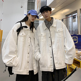 2025春季港风情侣装印花牛仔夹克男外套JK555-P6588，男装夹克，星座912-1（原星座914-5）