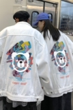 2025春季印花牛仔夹克外套男港风情侣夹克外套JK551-P658，男装夹克，星座912-1（原星座914-5）