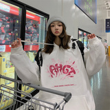 2025春季新款个性烟雾印花港风情侣套头连帽卫衣VE007-P4058，男装卫衣，星座912-1（原星座914-5）